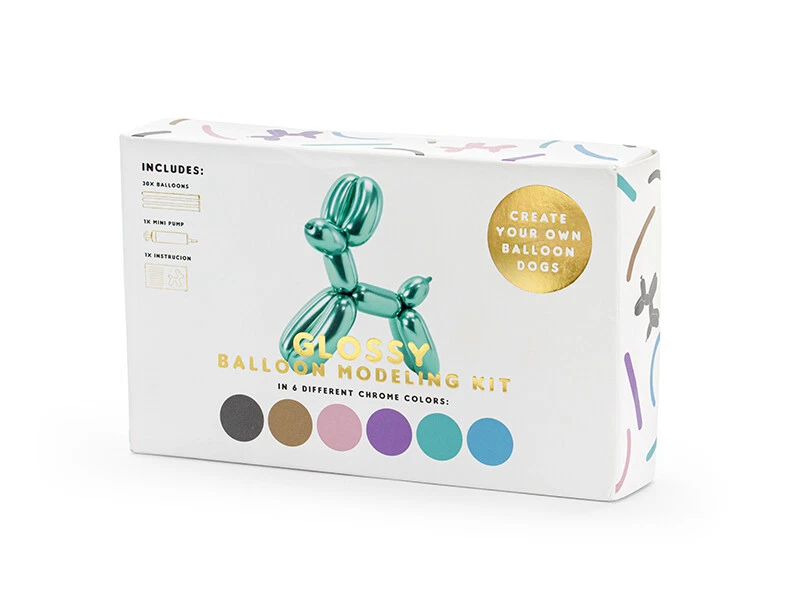 Luftballons Modelliermasse Glossy 130cm mit Pumpe, mix (1 VPE / 30 Stk.) - Bild 4 von 4