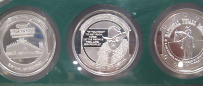 RARE Authentic Binion Silver Hoard Set 5 One Troy Oz .999 Fine