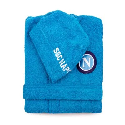 Accappatoio SSC Napoli Ufficiale per Adulti in spugna N588