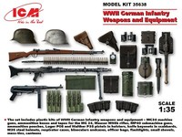Wwii German Infantry Weapons % 26 Equipment 1:3 5 Kunststoff Modell Kit Icm