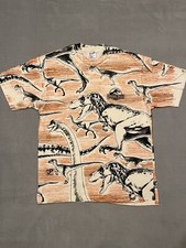 VTG 1993 Jurassic Park AOP Movie Promo T-Shirt T-Rex All Over Print Mens Size XL
