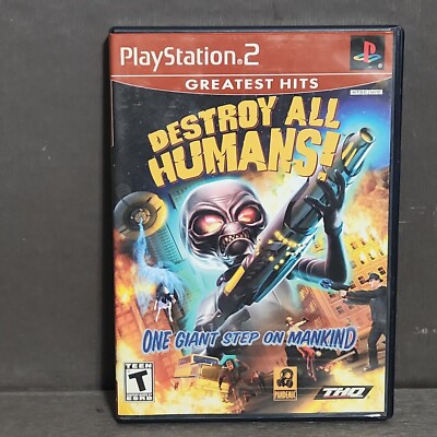 Destroy All Humans PlayStation 2 PS2 Game CIB Greatest Hits