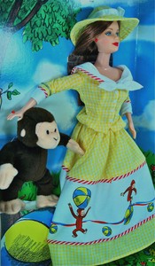 curious george barbie doll value