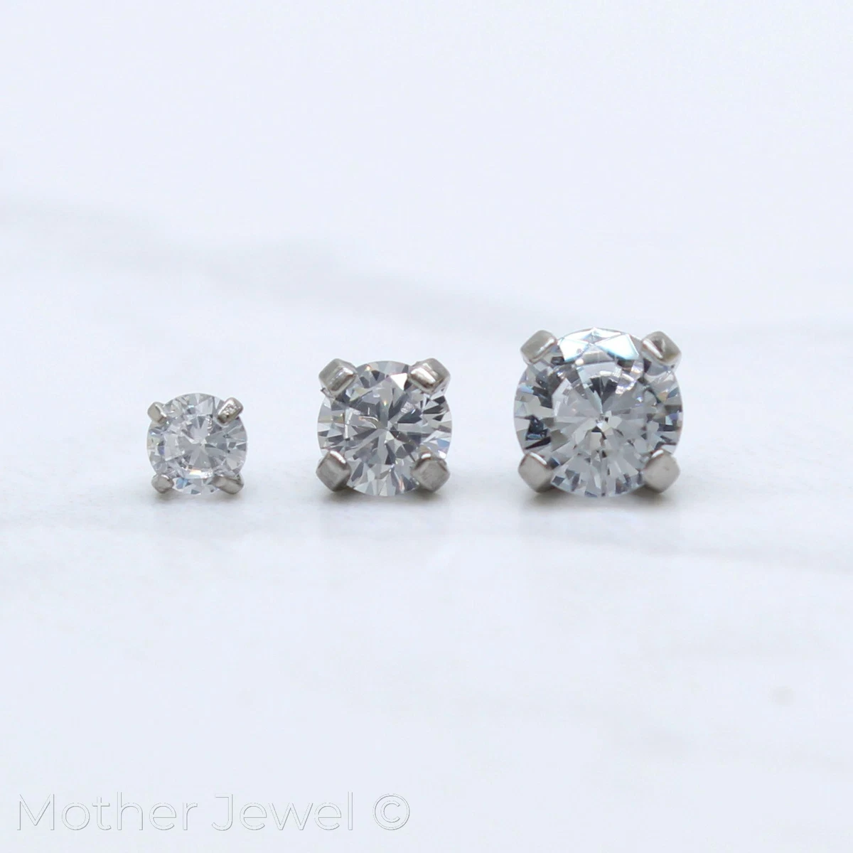 14 gauge clearance diamond earrings