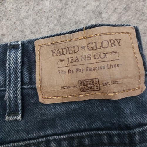 VINTAGE Faded Glory Jeans Mens 44x32 Blue Straight Relaxed Pockets Adult * - Picture 8 of 10