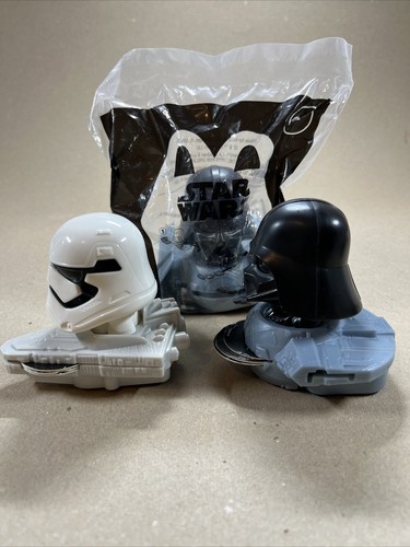 STAR WARS DARTH VADER STORM TROOPER MCDONALDS HAPPY MEAL LOT OF (3) TOYS NEW - Picture 2 of 12
