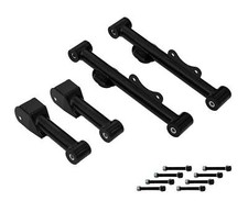 1979-2004 Ford Mustang Black Upper Lower Rear Tubular Control Arms W Hardware 1979-2004 Ford Mustang Black Upper Lower Rear Tubular Control Arms W Hardware