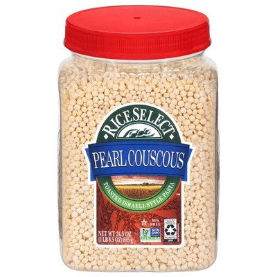 Pearl Couscous, Toasted Israeli-Style Pasta, Non-GMO Verified, 24.5 oz Jar
