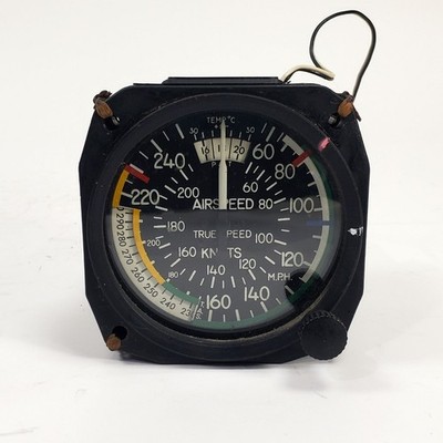 United Instrument Airspeed Indicator 0-250MPH - 8025T - SA-46-1RB - As Removed