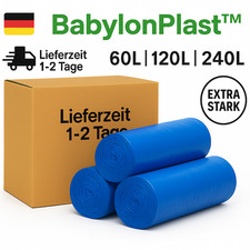 M&uuml;lls&auml;cke M&uuml;llbeutel M&uuml;llt&uuml;ten60L120L240L Extra Stark Rei&szlig;fest Abfalls&auml;cke