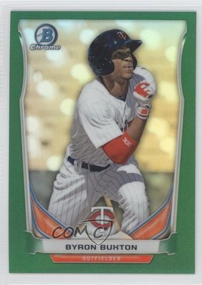 2014 Bowman Draft Top Prospects Chrome Green Refractor 133/150 Byron Buxton 0nr3