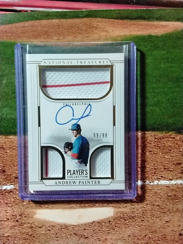 2025 Panini National Treasures Andrew Painter Auto Relic /99 