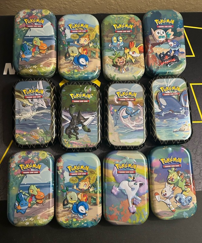 Pokémon TCG Mini Tin Lot of 12 EMPTY