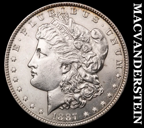 1887 Morgan Dollar- Uncirculated Luster No Reserve #i7882