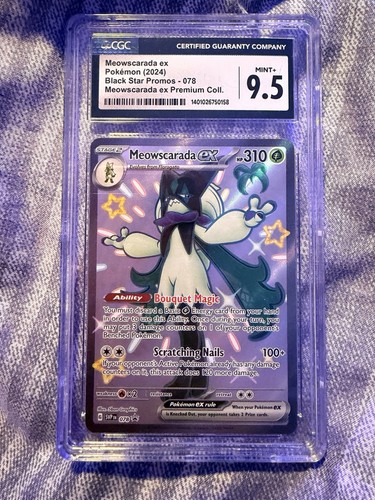 Meowscarada ex graded CGC 9.5 for sale on eBay