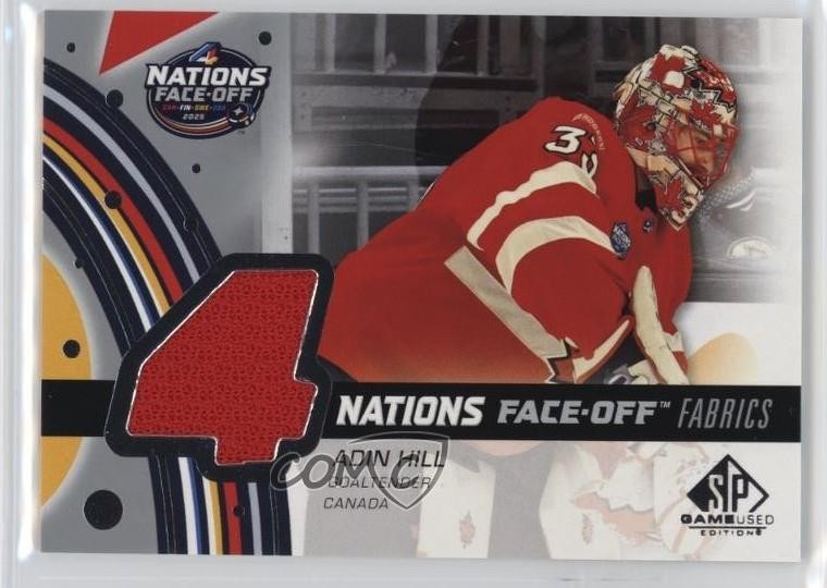 2025 SP Game Used 4 Nations Face-Off Fabrics Team Canada Adin Hill #4N-AH 1ot4