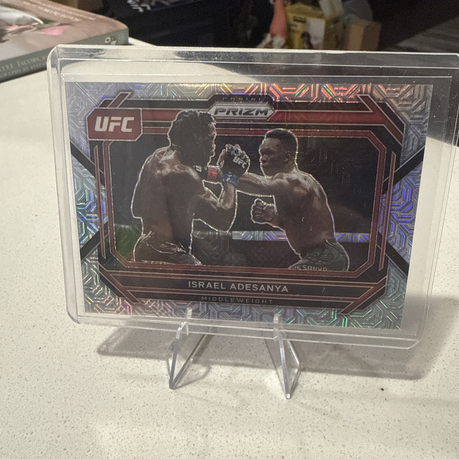 2023 Panini Prizm UFC - Israel Adesanya #82 Mojo Prizm /25