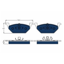 TRW Bremsbelagsatz Bremsklötze vorne 23130 5C0698151A | 230239