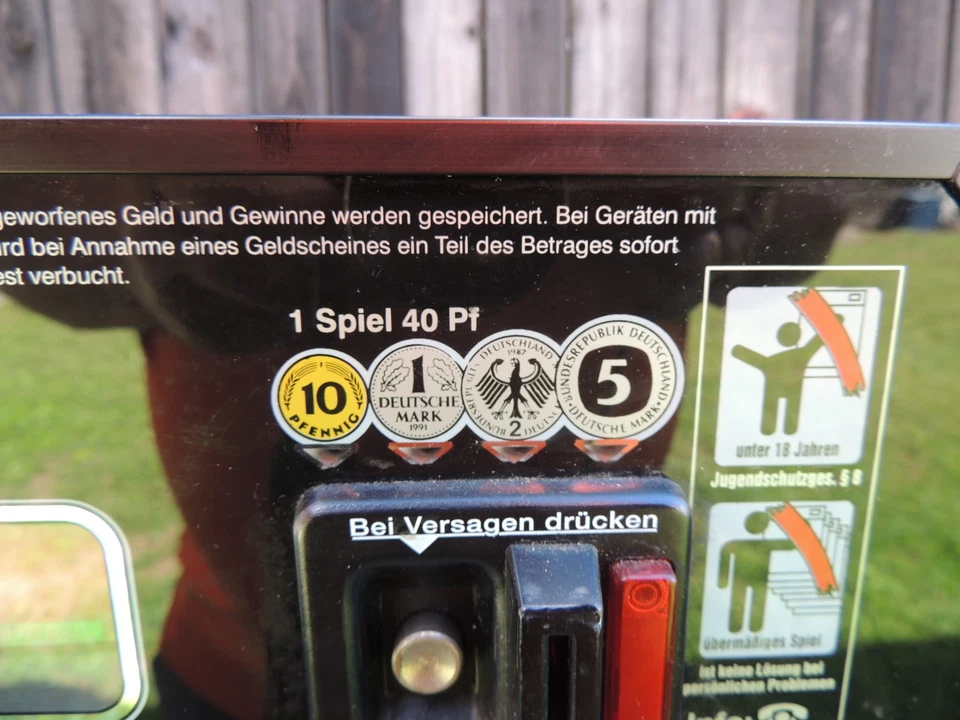 Geldspielautomat - Turbo Sunny, Spielautomat,  Geldspieler aus den 90er - Defekt - Bild 4 von 4