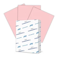 Hammermill Colored Paper 20lb Pink Printer Paper 8-1/2 x 11- 1 Ream 500 Sheet...
