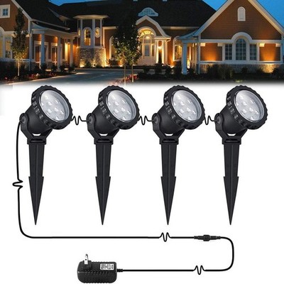 12W LED landscape light Outdoor Landscape Spotlights with Spike Stand 12V Low Vo
