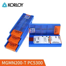 KORLOY MGMN200-T PC5300 Carbide Inserts MGMN Grooving Insert 10pcs