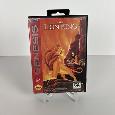 Lion King (Sega Genesis, 1994) Game & Case
