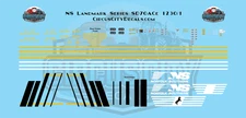 NS Norfolk Southern Landmark Series OCS 1230/1231 SD70ACe N 1:160 Scale Decal Se
