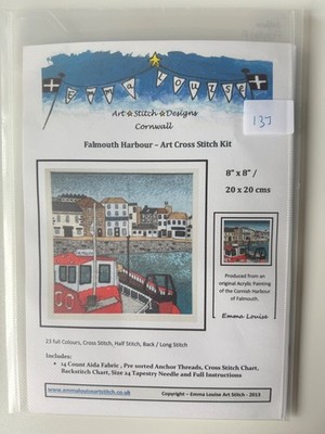 Emma Louise Kunst Kreuzstich Set ''Falmouth Harbour'' 14 Stück