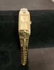 Seiko Vintage Wristwatch Ladies 2 Goldtone Rectangular Face Model 44Y2-B-F