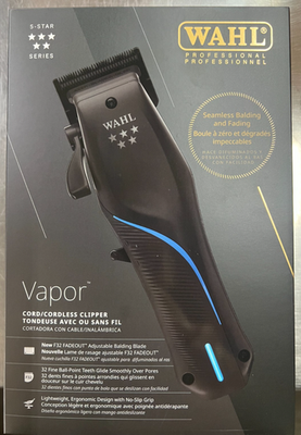 Wahl Professional 5-Star Vapor Cordless Clipper with F32 FadeOut