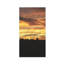 Sunset Sky Neck Gaiter  Orange Cloud Scarf