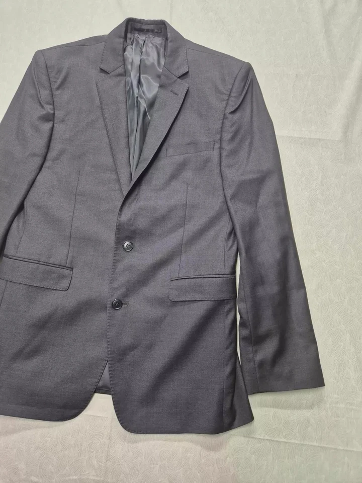 Jaqueta Lanificio F.LLI Cerruti cinza lã masculina tamanho Reino Unido: 38 - Imagem 4 de 4