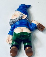 Funny Drunk Garden Gnome Patio Ornament Rude Passed Out Statue Figurine Gift
