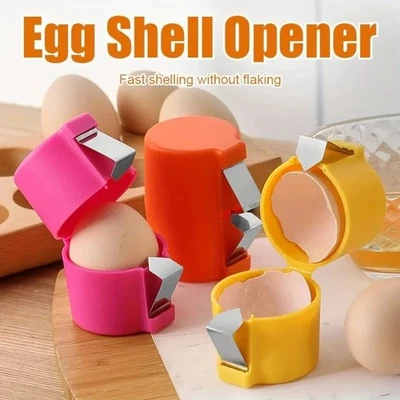 Stainless Steel Egg Opener Tool Cute Egg Peeler Eggshell Opening for Raw Eggs.