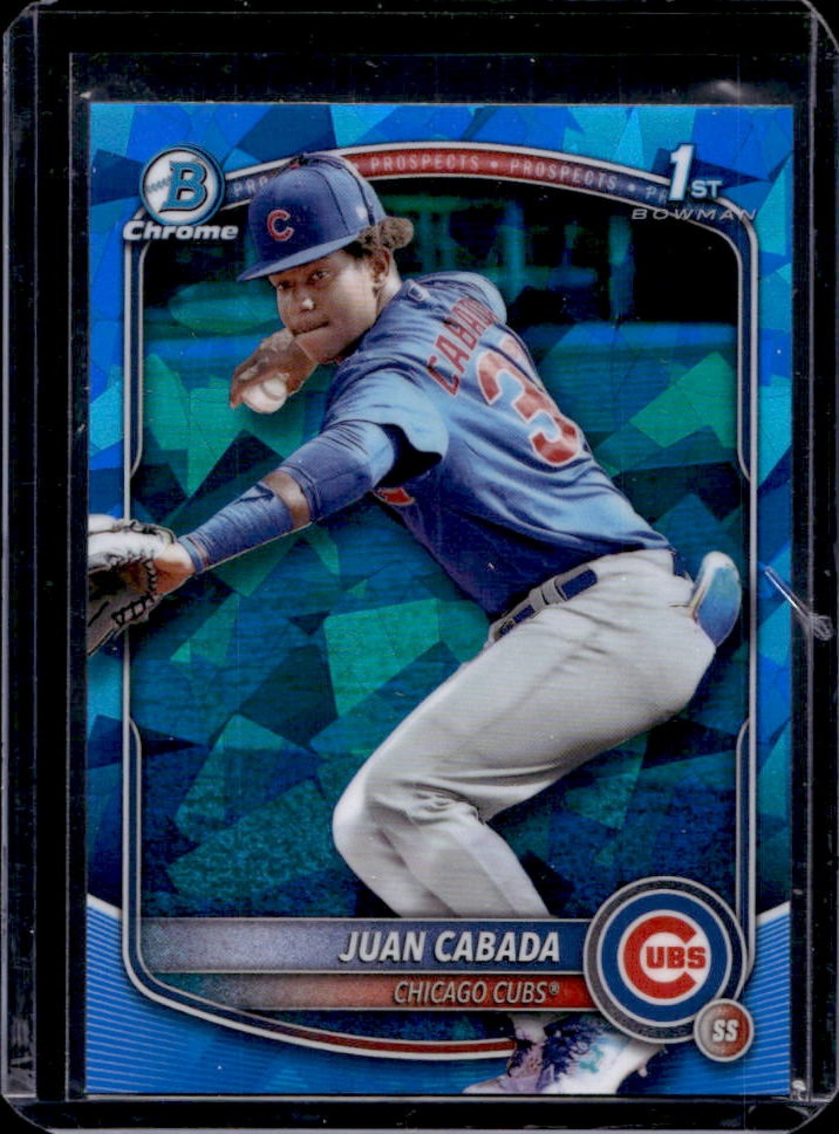 2025 Bowman Chrome Sapphire Juan Cabada 1st Prospect #BCP-207 Cubs