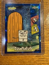 DOODLEBOB 2025 TOPPS CHROME SPONGEBOB 25TH SAPPHIRE Q3882