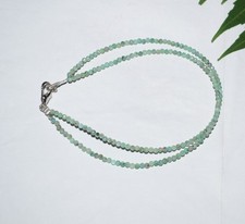 Creato IN Laboratorio Gemma Smeraldo Bracciale 2 Strato 925 Argento 7 "
