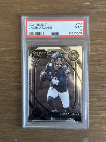 2024 Panini Select Caleb Williams Club Level Rookie RC #216 PSA 9 Chicago Bears