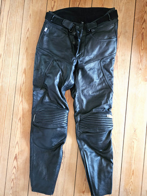 Schuh Motorradhose Tour Line Leder Gr. 48 mit CE-Protektoren