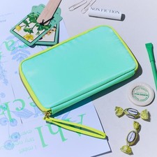 Hobonichi Drawer Pouch Ane Aqua Lime 5.1" x 8.5" New