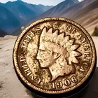 1906 Indian Head Cent Actual Coin Shown - 32