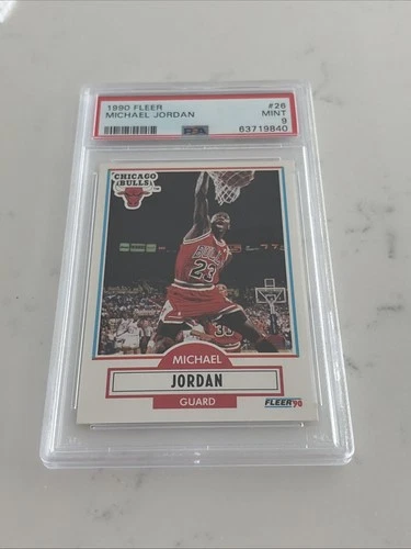 1990 Fleer #26 Michael Jordan Chicago Bulls HOF PSA 9 MINT