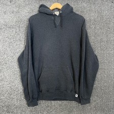 Russell Athletic Mens Heather Gray Vintage Pullover Hoodie Sweatshirt Size Large