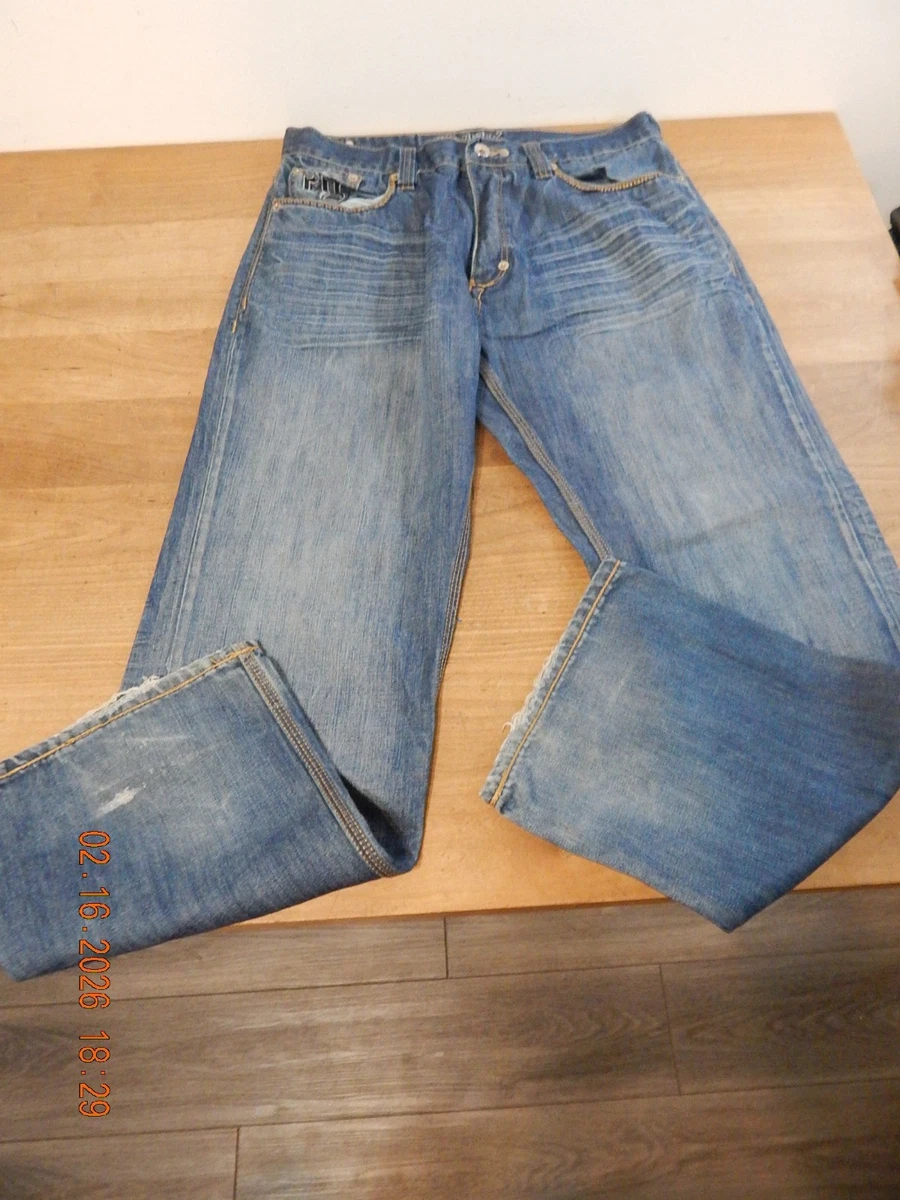 goen。 Vtg COOGI Mens Jeans 38X34 Wide Leg Hip Hop Baggy Embroidered