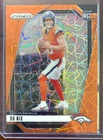 2024 Panini Prizm Football BO NIX Orange Lazer Prizm Rookie Card #309 Broncos