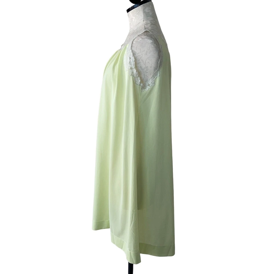 Camisón retro Gossard Artemisa para mujer talla pequeña verde nailon bebé muñeca Foto 2 de 4