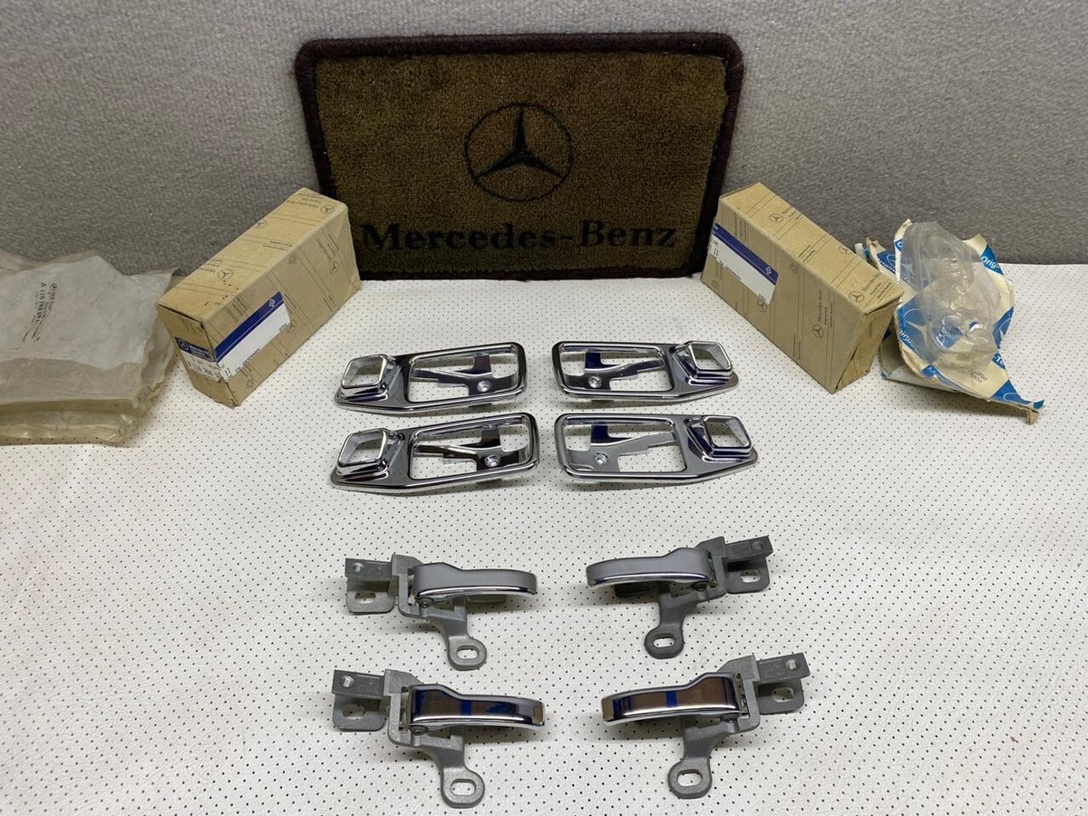 Mercedes Benz A Set Of W116 Door Handles With Interior Frame NOS