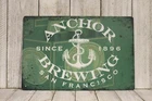 Anchor Brewing Tin Sign Metal San Francisco Beer Brewery Man Cave Irish Pub