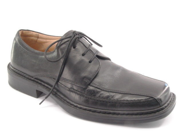 SAOLA Scarpa Oxford elegante formale comoda nuova J.FERRAR uomo pelle nera taglia 8 M Italia